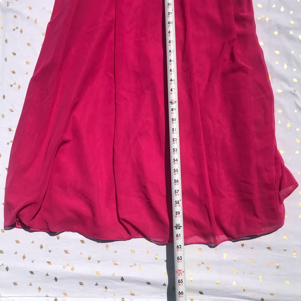 Pink Empire Waist Halter Formal Dress Sz 4 - Picture 11 of 13